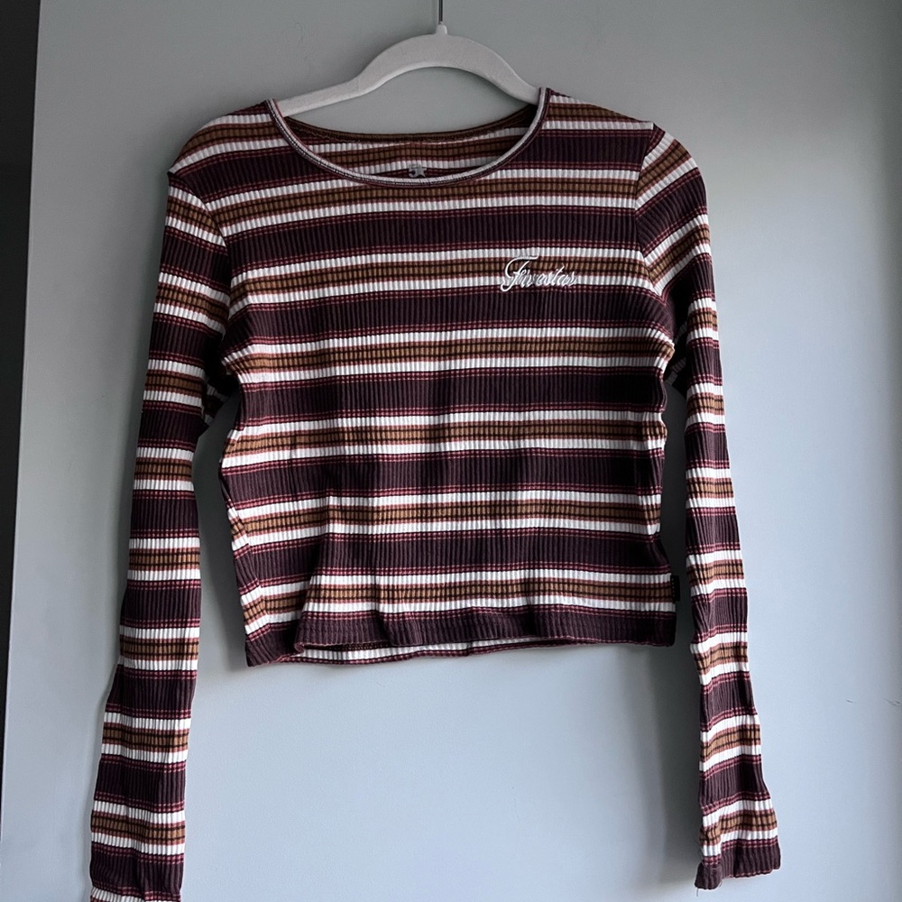 Five Star Multicolor Striped Long Sleeve Tee